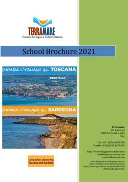 School Brochure 2021 - My Italian Language Schools