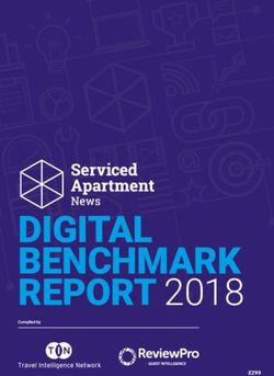DIGITAL BENCHMARK REPORT 2018 - ReviewPro