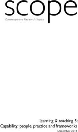 Scope - learning & teaching 5: Capability: people, practice and frameworks - Contemporar y Research Topics - The Scopes