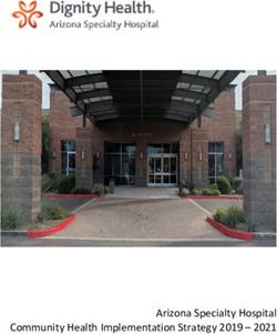 Arizona Specialty Hospital Community Health Implementation Strategy 2019 2021
