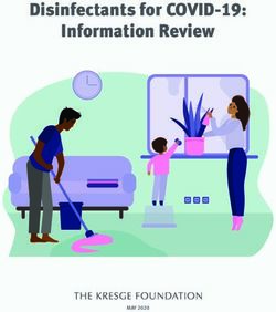 Disinfectants for COVID-19: Information Review - MAY 2020 - The Kresge ...