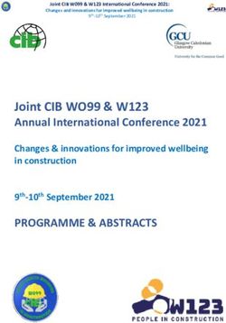 Joint CIB WO99 & W123 - Annual International Conference 2021 - U.Porto