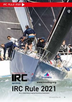 IRC Rule 2021 www.ircrating.org - IRC RULE 2021 - Royal Ocean Racing Club