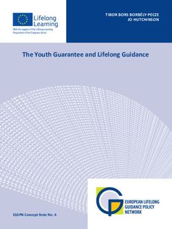 The Youth Guarantee and Lifelong Guidance - TIBOR BORS BORBÉLY-PECZE JO HUTCHINSON - elgpn