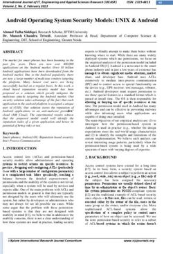 Android Operating System Security Models: UNIX & Android