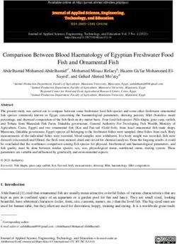 Comparison Between Blood Haematology of Egyptian Freshwater Food Fish and Ornamental Fish