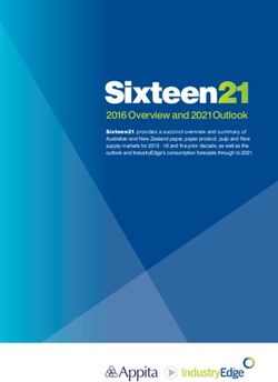 2016 Overview and 2021 Outlook - Appita