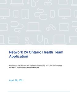 Network 24 Ontario Health Team Application - Final Application April 30, 2021 - St. Francis ...
