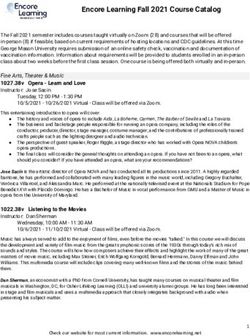Encore Learning Fall 2021 Course Catalog - Encore ...