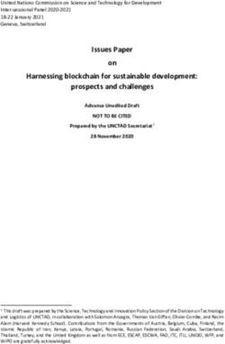 Issues Paper on Harnessing blockchain for sustainable development: prospects and challenges - UNCTAD