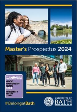 UNIVERSITY OF BATH - Master's Prospectus 2024
