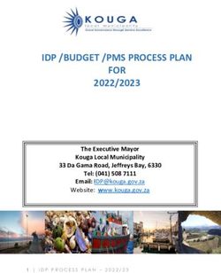 IDP /BUDGET /PMS PROCESS PLAN FOR - 2022/2023 The Executive Mayor Kouga Local Municipality 33 Da Gama Road, Jeffreys Bay, 6330 Tel: (041) 508 7111 ...