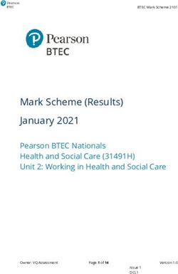 Mark Scheme (Results) January 2021 - Pearson BTEC Nationals Health And ...