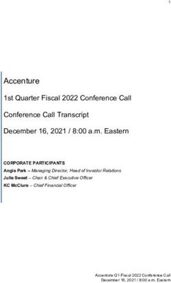 Accenture 1st Quarter Fiscal 2022 Conference Call Conference Call ...