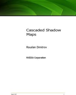 Cascaded Shadow Maps Rouslan Dimitrov - NVIDIA Corporation