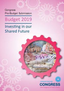 Budget 2019 Inves ng in our Shared Future - Irish Congress of Trade Unions