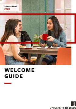 WELCOME GUIDE - International 2020 - For Students