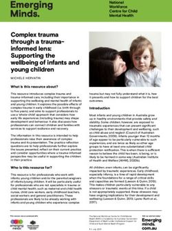 Complex Trauma Through A Trauma-informed Lens: Supporting The Wellbeing ...