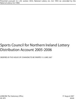 Sports Council for Northern Ireland Lottery Distribution Account 2005-2006 - Sport NI
