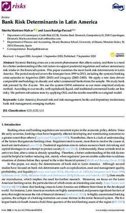 Bank Risk Determinants In Latin America - Review - MDPI