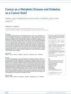 Cancer as a Metabolic Disease and Diabetes as a Cancer Risk?