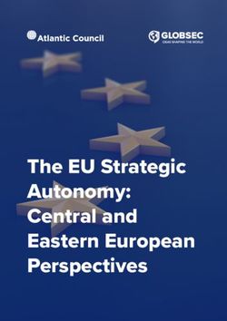 The EU Strategic Autonomy: Central and Eastern European Perspectives