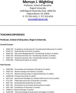 Mervyn J. Wighting Professor, School of Education - Regent University