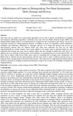 Effectiveness of Corpus in Distinguishing Two Near-Synonymous