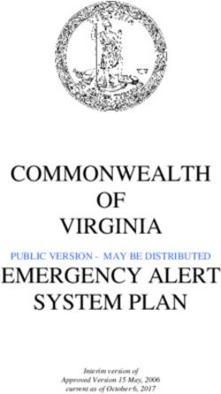 COMMONWEALTH OF VIRGINIA EMERGENCY ALERT SYSTEM PLAN - PUBLIC VERSION - MAY BE DISTRIBUTED