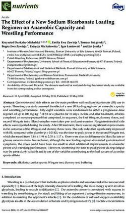 The Effect of a New Sodium Bicarbonate Loading Regimen on Anaerobic Capacity and Wrestling Performance - MDPI