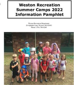 Weston Recreation Summer Camps 2022 Information Pamphlet