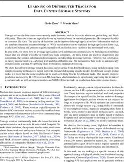 DATA CENTER STORAGE SYSTEMS - LEARNING ON DISTRIBUTED TRACES FOR