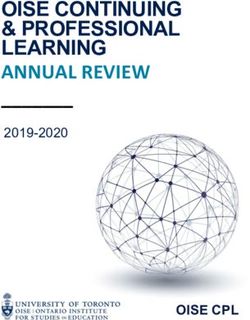 OISE CONTINUING & PROFESSIONAL LEARNING ANNUAL REVIEW 2019-2020 - OISE CPL - University of ...