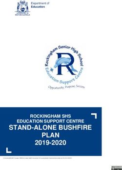 STAND-ALONE BUSHFIRE PLAN - 2019-2020 ROCKINGHAM SHS EDUCATION SUPPORT CENTRE - Rockingham Senior ...