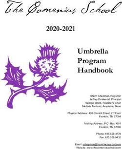 The Comenius School 2020-2021