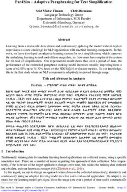 PAR4SIM - ADAPTIVE PARAPHRASING FOR TEXT SIMPLIFICATION - UNIVERSITÄT HAMBURG