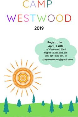 CAMP WESTWOOD 2019 Registration April, 2 2019 - St. Margaret's Centre