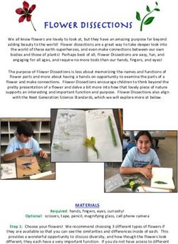 FLOWER DISSECTIONS - The Arboretum