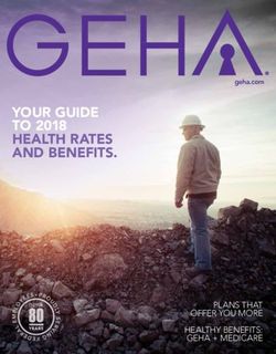 YOUR GUIDE TO 2018 HEALTH RATES AND BENEFITS - PLANS THAT OFFER YOU MORE - geha.com
