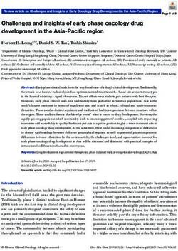 Challenges and insights of early phase oncology drug development in the Asia-Pacific region - Chinese Clinical Oncology