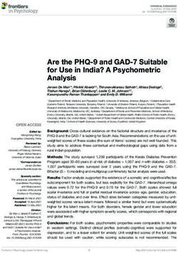 Are the PHQ-9 and GAD-7 Suitable for Use in India? A Psychometric Analysis - Frontiers