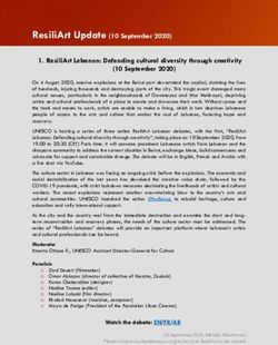 RESILIART UPDATE (10 SEPTEMBER 2020) - UNESCO