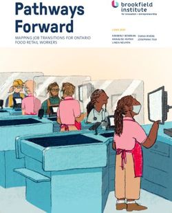 Pathways Forward MAPPING JOB TRANSITIONS FOR ONTARIO FOOD RETAIL WORKERS - Brookfield Institute for Innovation + ...