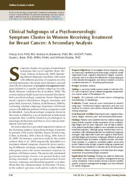 Clinical Subgroups of a Psychoneurologic Symptom Cluster in Women Receiving Treatment for Breast Cancer: A Secondary Analysis