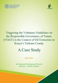 A Case Study Triggering the Voluntary Guidelines on the Responsible Governance of Tenure (VGGT) in the Context of Oil Extraction in Kenya's ...