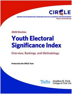 Youth Electoral Significance Index - Overview, Rankings, and Methodology 2020 Election - CIRCLE (Tufts University)