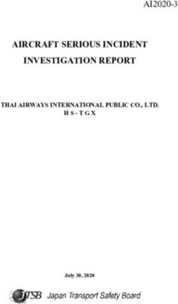 AIRCRAFT SERIOUS INCIDENT INVESTIGATION REPORT - AI2020-3