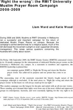 Right the wrong': the RMIT University Muslim Prayer Room Campaign 2008-2009