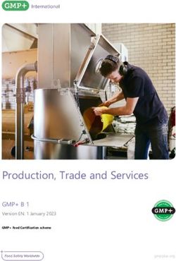 Production, Trade And Services - GMP+ B 1 Version EN: 1 January 2023