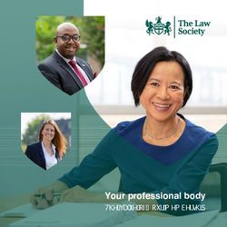 The value of your membership - Your professional body - The Law Society